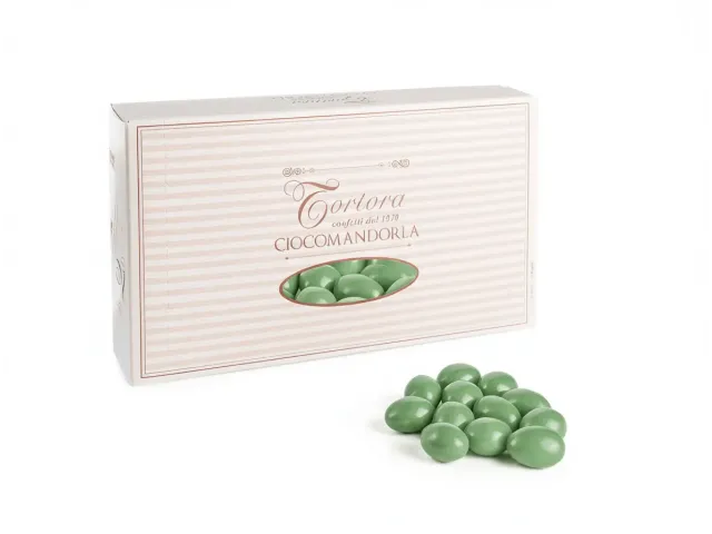 Cioccomandorla Classico - Confetti al cioccolato bianco e fondente Verde salvia