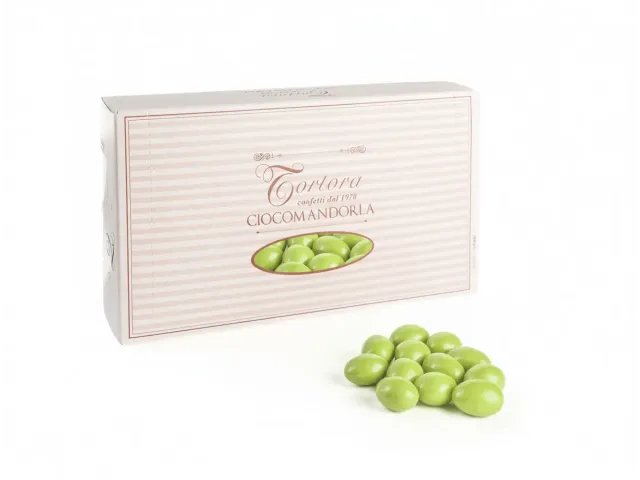 Cioccomandorla Classico - Confetti al cioccolato bianco e fondente Verde mela
