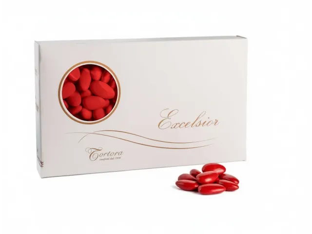 Confetti Excelsior con Mandorla Spagnola Rosso